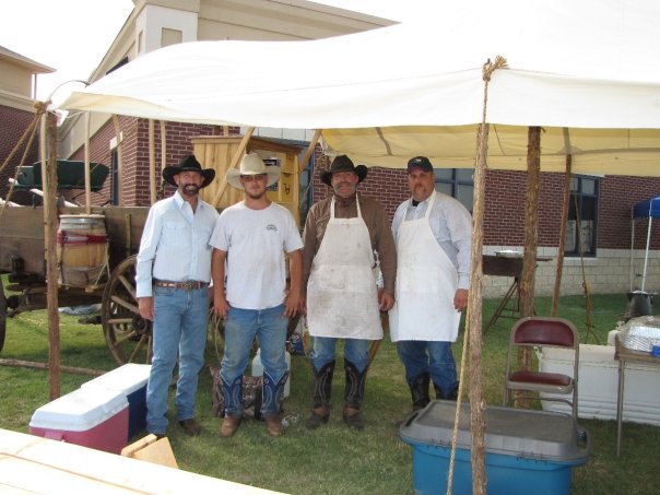 Dale Brookshire Brought out his chuckwagon for great food.